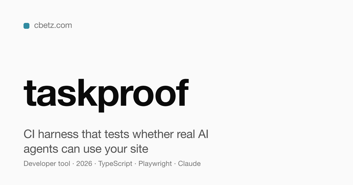 Cover image for taskproof